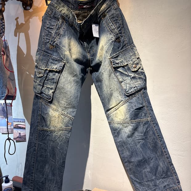 Bendevis 데님 팬츠 카고팬츠