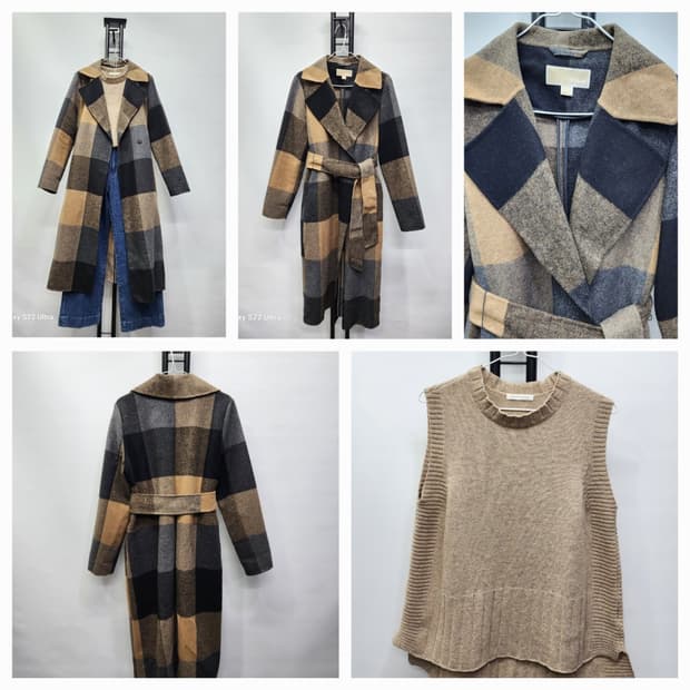 마이클코어스  울체크코트M