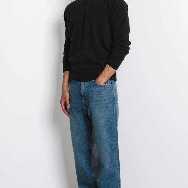 스테디에브리웨어/스탠다드 울 브이 넥 니트 (차콜) /3사이즈