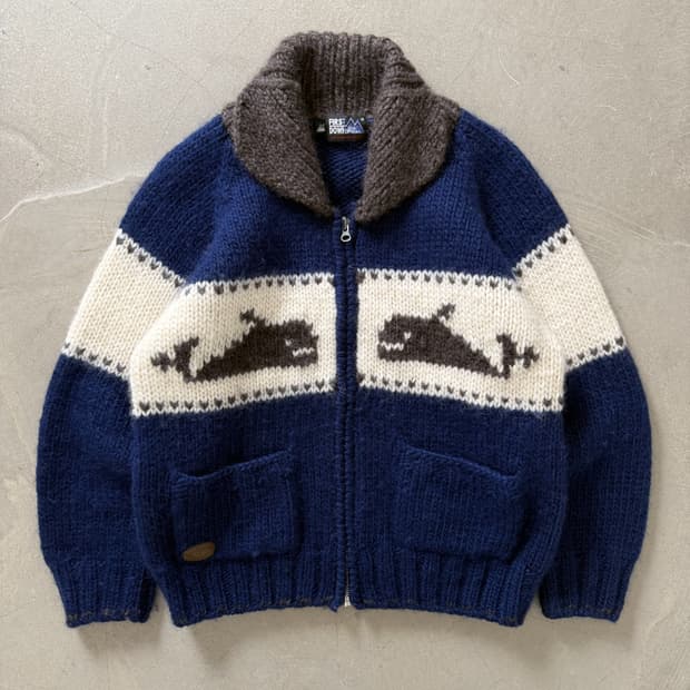 First Down Whale Cowichan Sweater
