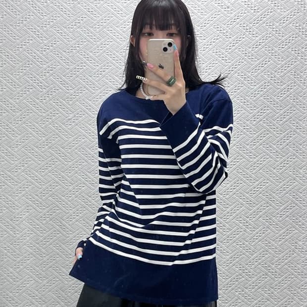 세인트제임스 빈티지 캐주얼 스트라이프 롱슬리브 100 C13042