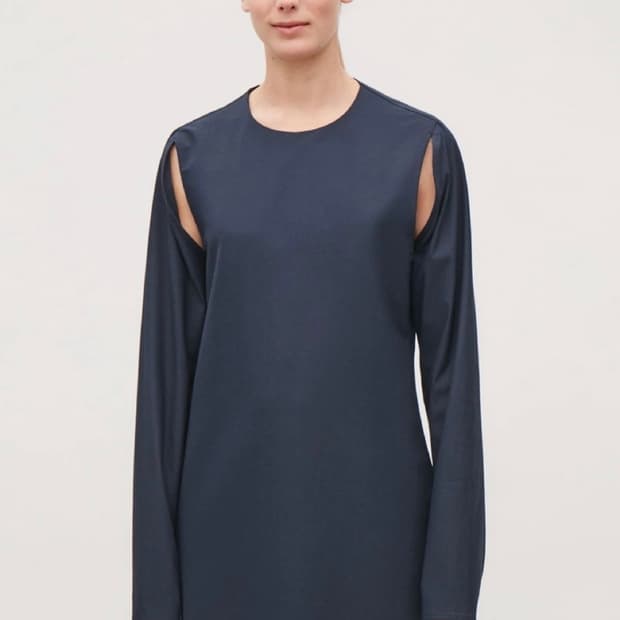 cos 컷아웃 롱드레스