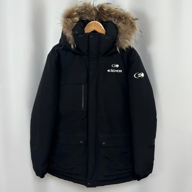   아이더 남자 패딩점퍼 방한패딩 오리털 검정 XL  EIW