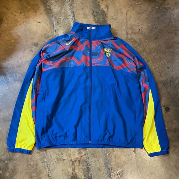 나이키 x 바르셀로나fc 윈드 자켓