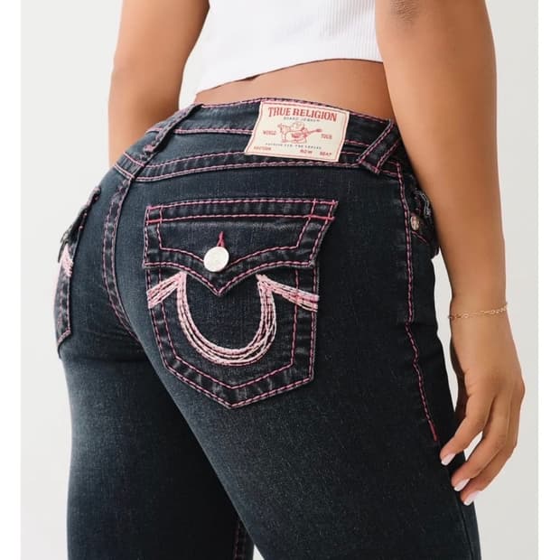 (구함) 트루릴리젼 핑크 스티치 부츠컷