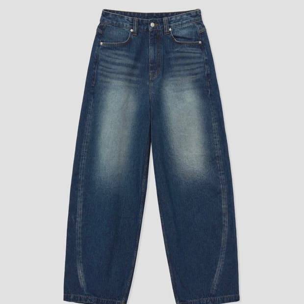 노운 코듀로이 데님팬츠 블루