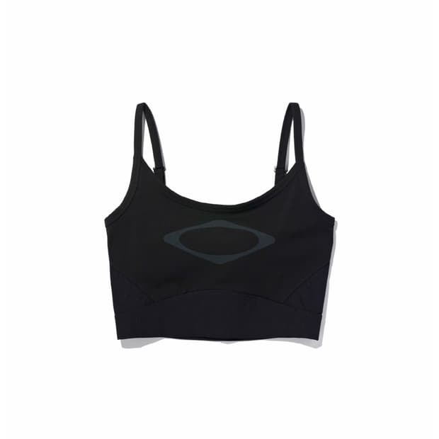 미스치프 RHOMBUS CUT OUT BRA TOP - BLACK