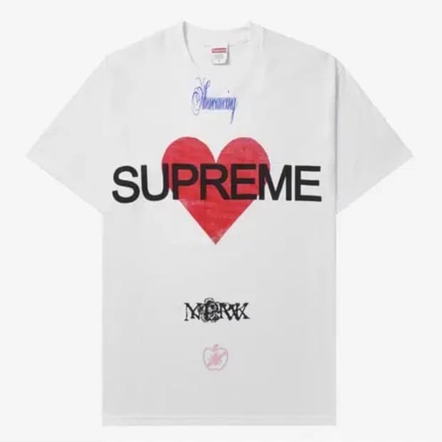 슈프림 어나운싱 티셔츠 m 반팔