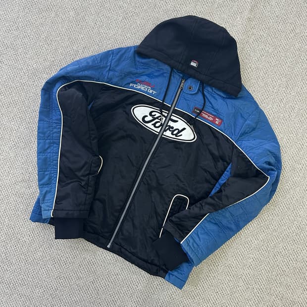 L 후부 빈티지 레이싱 자켓 0413D