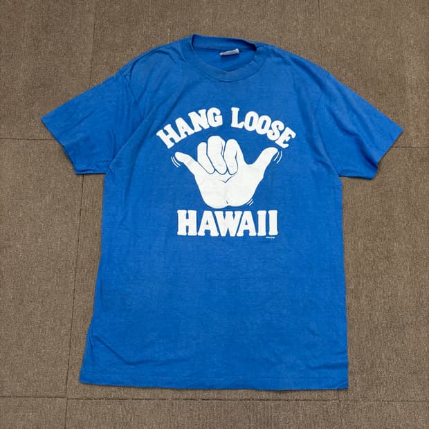 90s hanes Hang Loose Hawaii 빈티지 티셔츠