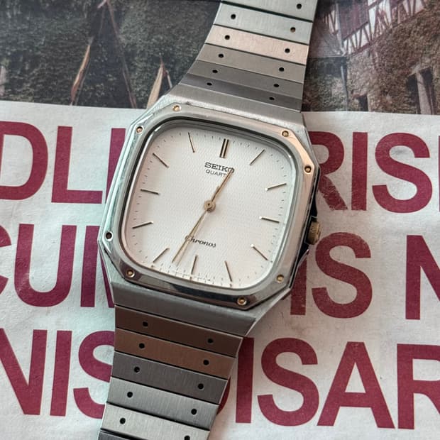 세이코 Seiko 쿼츠 크로노스 옥타콘 스퀘어