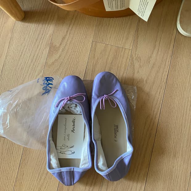 포셀리 플랫 37사이즈 정품 새상품