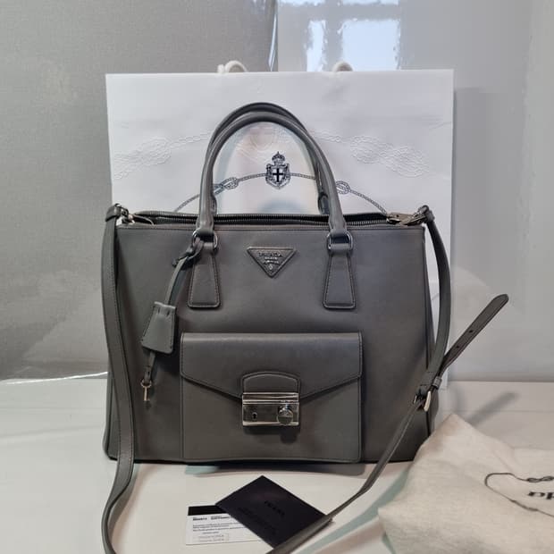 프라다 사피아노 숄더토트백