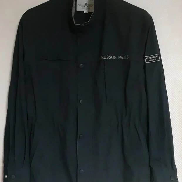 AUBUSSON 파리 바람막이 자켓 점퍼 블랙 95