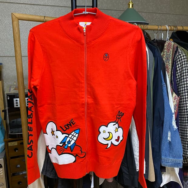 까스텔바쟉 여성 니트 집업 90