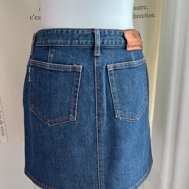 버버리 블루라벨 데님 미니스커트