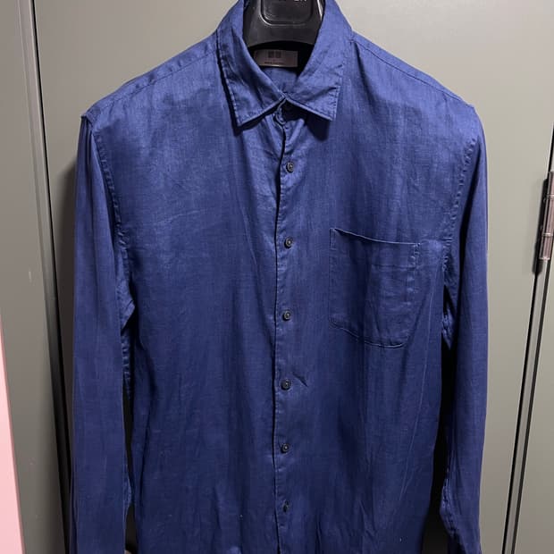 유니클로 린넨셔츠 L 