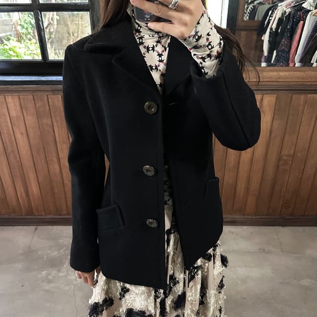 BURBERY blue label wool coat