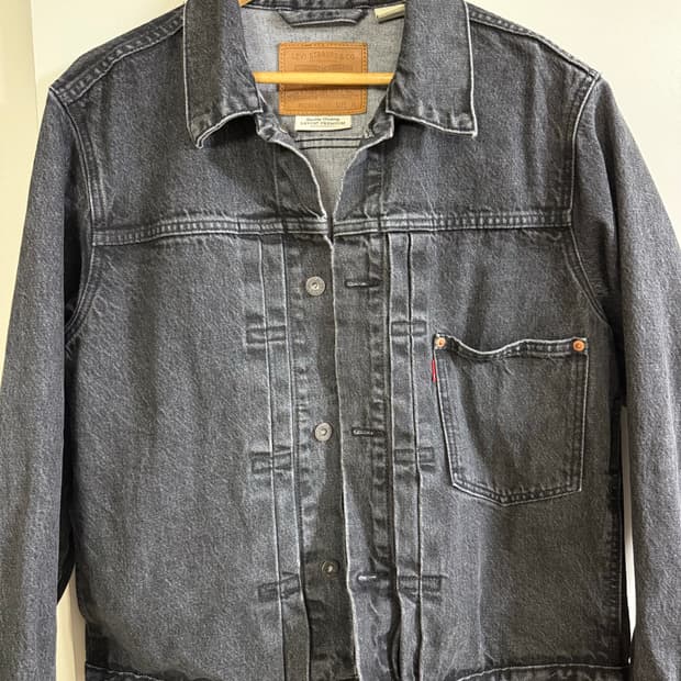 리바이스 타입1 트러커 데님 자켓 블랙 M