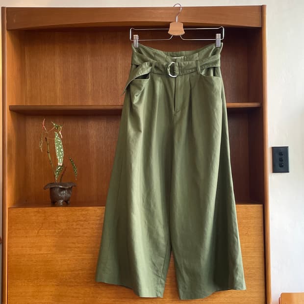 Sly Belted Wide Linen Pants