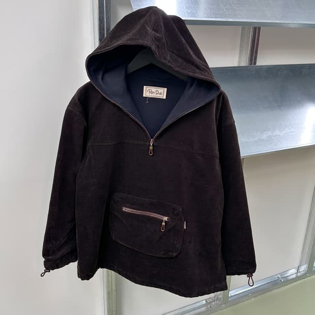 per due brown corduroy hd anorak