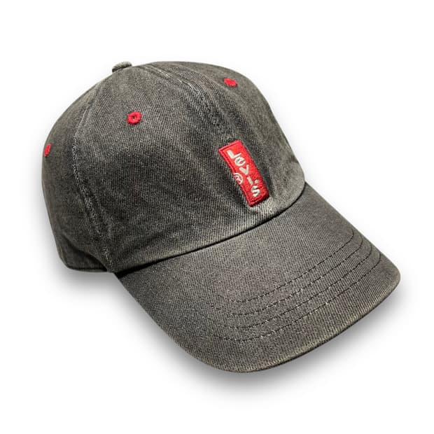 리바이스 레드탭 흑청 워시드 빈티지 볼캡