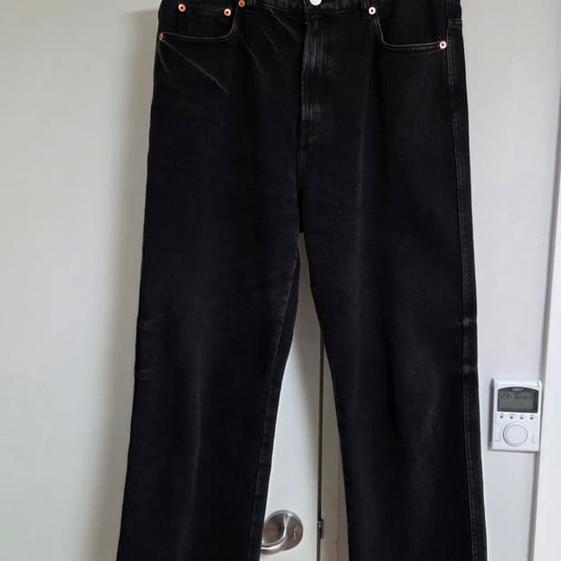 [M] 렉토 테오 워시드 데님 블랙