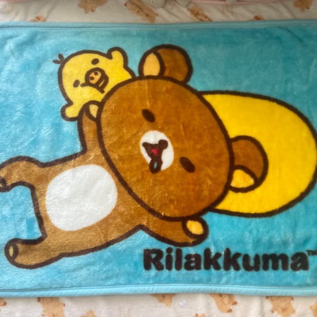 리락쿠마 rilakkuma 2016 고전 담요 🤎💛🩵