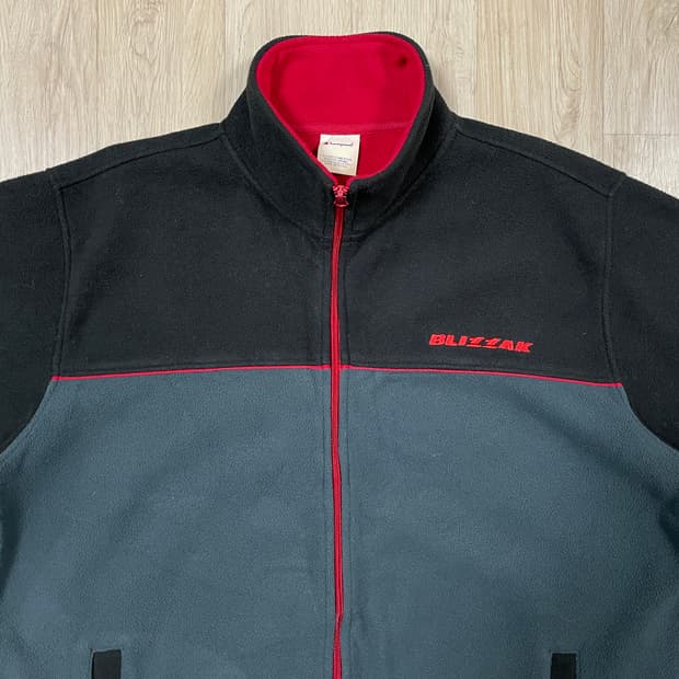 100~105) 90's 챔피온 재팬 레이싱팀 후리스 집업자켓(민트급)