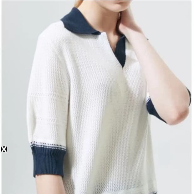 TIME 타임 배색 니트