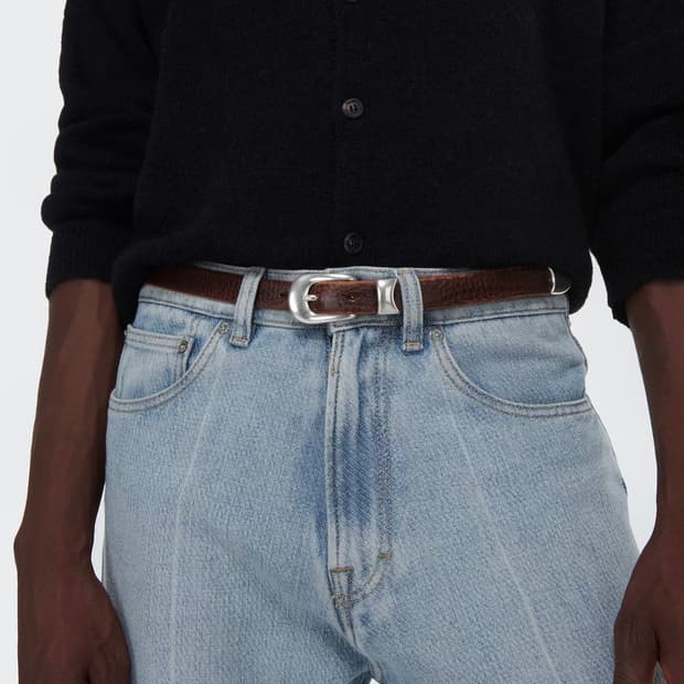 Western suede leather belt🤎