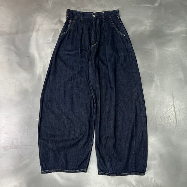  존불 원턱 벌룬 데님 팬츠 y15119
