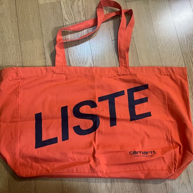 아트바젤 LISTE (w. Carhartt wip) 오렌지 에코백