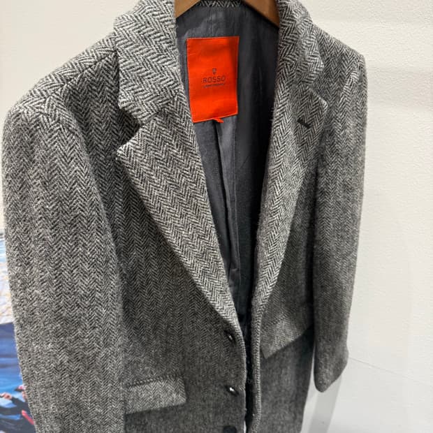 해리스트위드 x 어반리서치 헤링본 코트