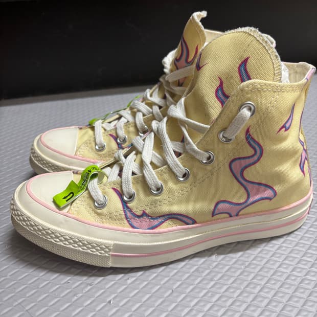 컨버스 x 골프 르 플레르 척 70 하이 플레임 파스텔 옐로우