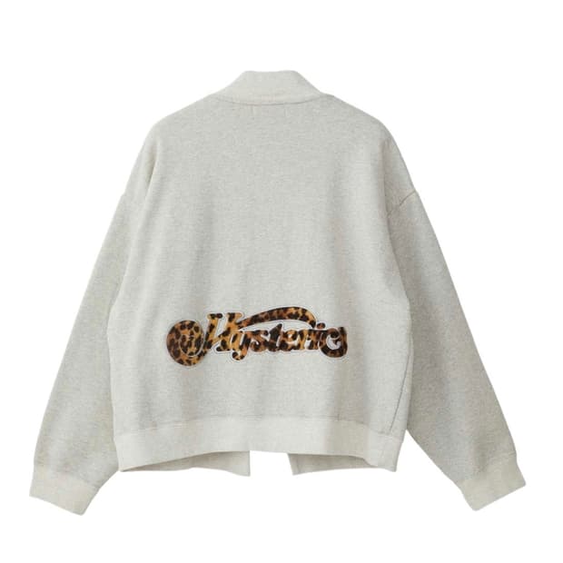 [새제품] 히스테릭글래머 탑 점퍼 러브 아플리케 그레이