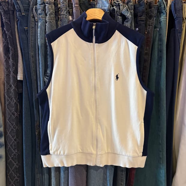 폴로 랄프로렌 배색 베스트 (조끼)