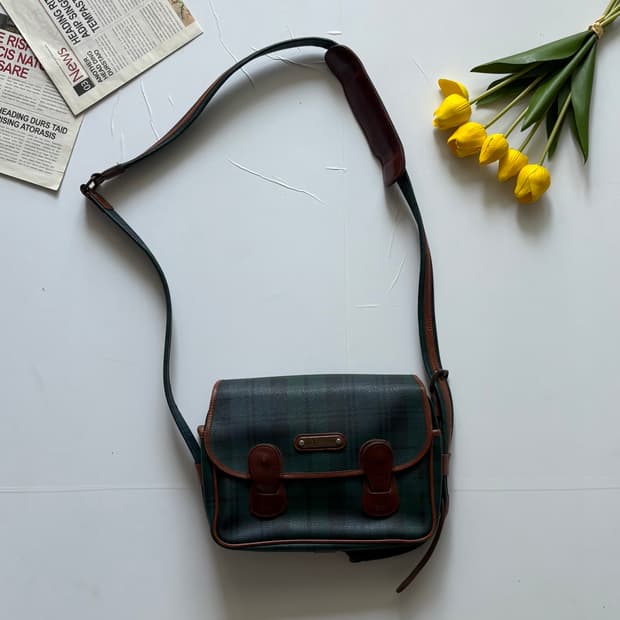 Polo 폴로랄프로렌 타탄 체크 크로스백