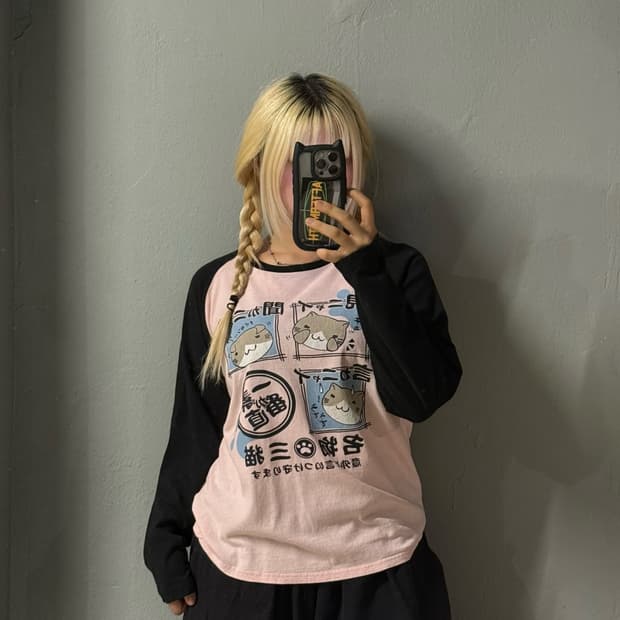 Necobuchi-san printing long sleeve