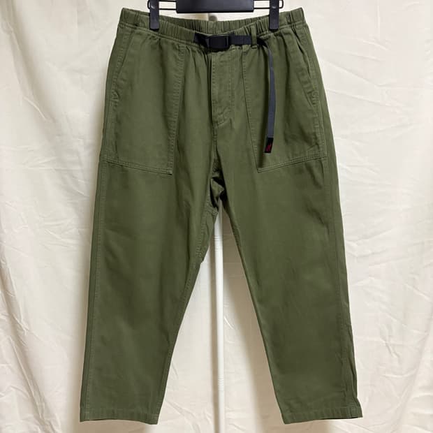 그라미치 루즈 테이퍼드 퍼티그 팬츠 / 카키, L