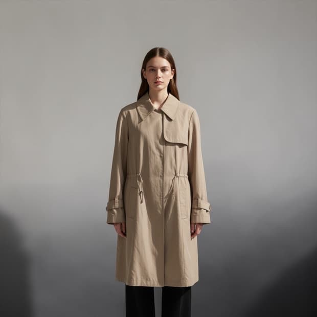 .IT44/ 브루넬로 쿠치넬리 캐시미어 블렌딩 패널 코트