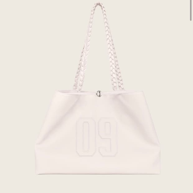 오늘만) 클리시어 넘버링 09 레더백 베이비 핑크 쓰리타임즈 가방 