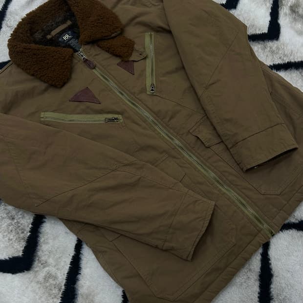 [XL]RRL Type-A2 플라이트 자켓/빈티지브라운