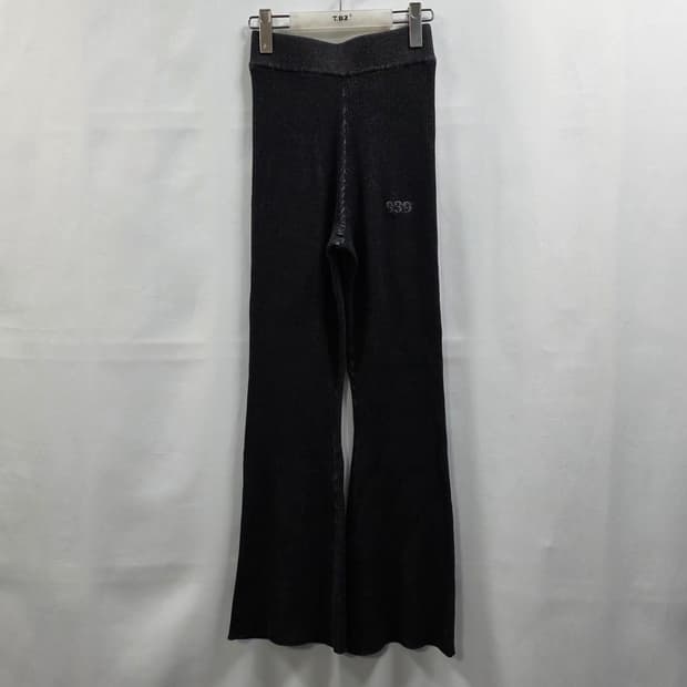 1163 아카이브볼드 골지 니트 팬츠 블랙 S 데일리룩