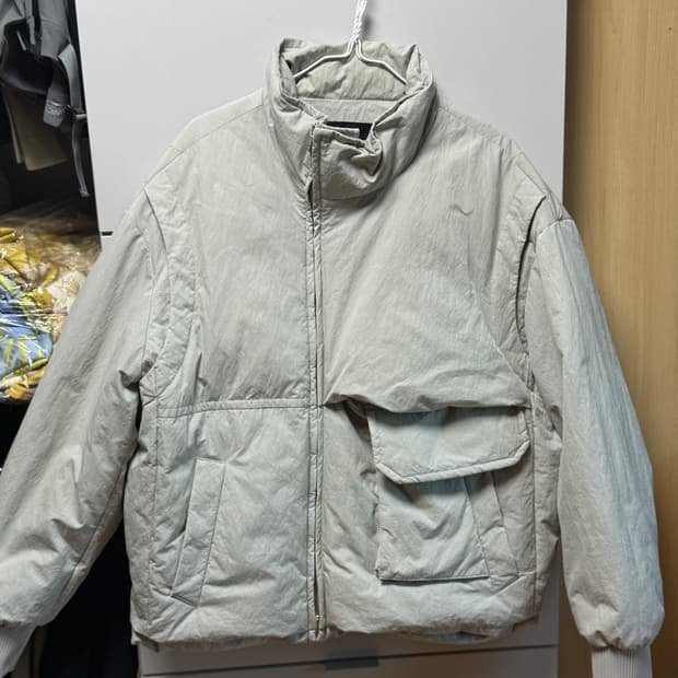 시스템 옴므 21 언발란스 구스다운 패딩 105사이즈