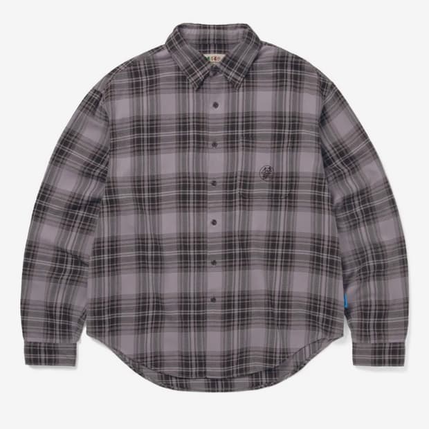 [M]GD Lightning Bear Plaid Shirt  