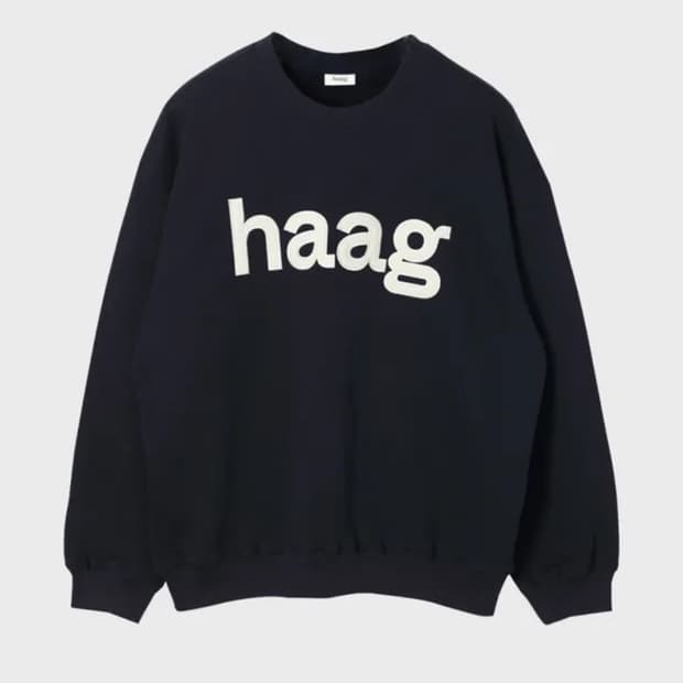 haag 헤이그 버스데이 보이 맨투맨 스웻셔츠