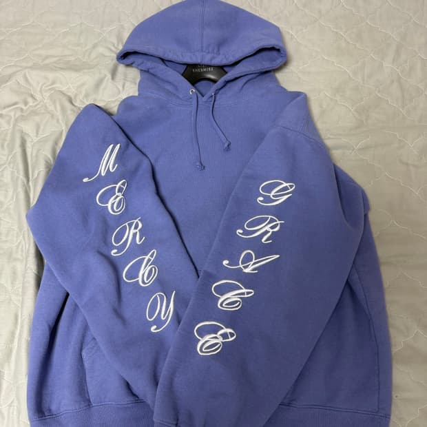 슈프림 패치 스파이럴 후드티 라이트 퍼플 23ss