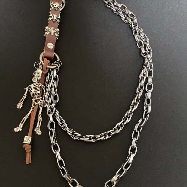 스컬 & 스켈레톤 체인 키링 / 팬츠 체인