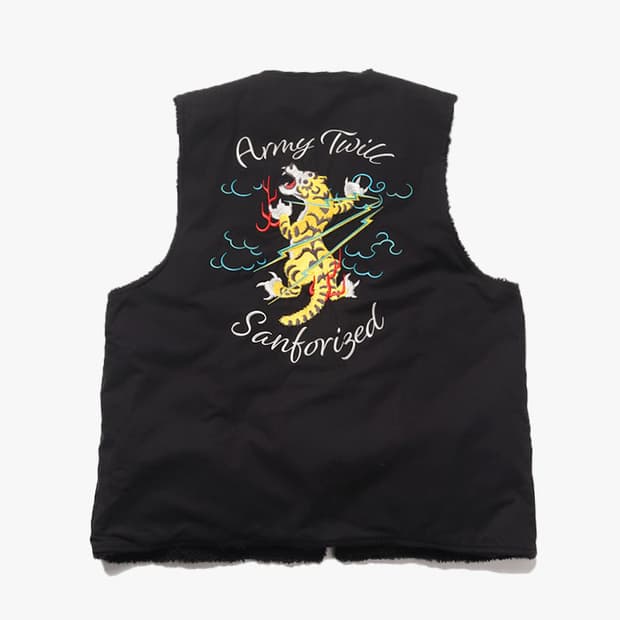 ARMY TWILL - REVERSIBLE WORK VEST